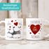 personalisierte Kaffeetasse Ich Deins, Du Meins, Wir Eins. Panda-Bär anpassbar mit Namen personalisierte Liebesgeschenke SpecialMe®preview