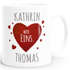 personalisierte Kaffeetasse Ich Deins, Du Meins, Wir Eins. Panda-Bär anpassbar mit Namen personalisierte Liebesgeschenke SpecialMe®preview