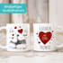 personalisierte Kaffeetasse Ich Deins, Du Meins, Wir Eins. Panda-Bär anpassbar mit Namen personalisierte Liebesgeschenke SpecialMe®preview