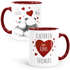 personalisierte Kaffeetasse Ich Deins, Du Meins, Wir Eins. Panda-Bär anpassbar mit Namen personalisierte Liebesgeschenke SpecialMe®preview