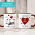 personalisierte Kaffeetasse Ich Deins, Du Meins, Wir Eins. Panda-Bär anpassbar mit Namen personalisierte Liebesgeschenke SpecialMe®preview