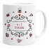 personalisierte Kaffeetasse Name und Datum Initialen oder Wunschtext anpassbarer Text individuelle Geschenke SpecialMe®preview