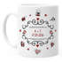 personalisierte Kaffeetasse Name und Datum Initialen oder Wunschtext anpassbarer Text individuelle Geschenke SpecialMe®preview