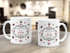 personalisierte Kaffeetasse Name und Datum Initialen oder Wunschtext anpassbarer Text individuelle Geschenke SpecialMe®preview