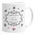 personalisierte Kaffeetasse Name und Datum Initialen oder Wunschtext anpassbarer Text individuelle Geschenke SpecialMe®preview