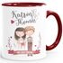 personalisierte Kaffeetasse Tasse Hochzeit Brautpaar Motiv anpassbare Namen Fototasse/Namenstasse personalisierte Geschenke SpecialMe®preview