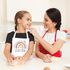 personalisierte Kinderschürze mit Namen Regenbogen Herz Küchenschürze, Kochschürze/Backschürze Kinder SpecialMepreview