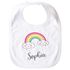 personalisiertes Baby Lätzchen mit Namen Regenbogen Wolke Herz Baumwolle Mädchen SpecialMe®preview