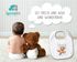 personalisiertes Baby Lätzchen mit Namen Tiermotive Bär Hase Fuchs personalisierte Geschenke Baumwolle SpecialMe®preview