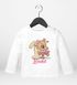 personalisiertes Baby Langarmshirt mit Namen Geburtstagsshirt Bär Ballerina Zahl 1 Mädchen SpecialMe® preview