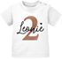 personalisiertes Baby T-Shirt Geburtstag Monogramm Geburtstags-Shirt personalisierbar mit Name Alter 1-3  SpecialMe®preview