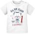personalisiertes Baby T-Shirt mit Namen Ich bin schon 1 Bär Kapitän Captain Segelboot Geburtstagsshirt Jungen SpecialMe®preview