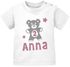 personalisiertes Baby T-Shirt mit Namen und Zahl Geburtstagsshirt Teddy-Bär Geschenk 1. und 2. Geburtstag Junge/Mädchen SpecialMe®preview