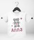 personalisiertes Baby T-Shirt mit Namen und Zahl Geburtstagsshirt Teddy-Bär Geschenk 1. und 2. Geburtstag Junge/Mädchen SpecialMe®preview