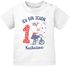 personalisiertes Baby T-Shirt mit Namen und Zahl zum 1. Geburtstag kleiner Bär Geschenk Mädchen SpecialMe®preview