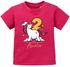 personalisiertes Baby T-Shirt mit Namen Zahl Geburtstagsshirt Geschenk 1. (2.) Gerburtstag Einhorn Mädchen SpecialMe®preview