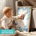 personalisiertes Babyposter mit Fußabdruck Handabdruck Blumen Hortensien Geschenke zur Geburt & Taufe SpecialMe®preview