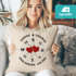 personalisiertes Kissen Herz Kompass zwei Herzen ein Ziel mit Namen Liebes-Geschenk Freundin Mann SpecialMe®preview