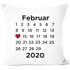personalisiertes Kissen Kalender anpassbares Datum Geschenk Liebe Jahrestag Hochzeitstag Hochzeitsgeschenk SpecialMe®preview