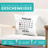 personalisiertes Kissen Kalender anpassbares Datum Geschenk Liebe Jahrestag Hochzeitstag Hochzeitsgeschenk SpecialMe®preview
