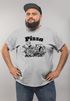 Pizza Shirt Schachtel Motiv Italiano Italien Fun-Shirt Moonworks®preview