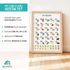 Poster Alphabet für Kinder Lernposter Buchstaben Zahlen ABC Tiere Geschenk Einschulung Lernen | DIN A5, A4, A3 SpecialMe®preview