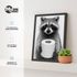 Poster Bilder Badezimmer Fotoprint Waschbär Wand-Deko Bad WC lustiger Digitaldruck MoonWorks®preview