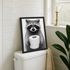 Poster Bilder Badezimmer Fotoprint Waschbär Wand-Deko Bad WC lustiger Digitaldruck MoonWorks®preview
