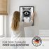 Poster Bilder Badezimmer Fotoprint Waschbär Wand-Deko Bad WC lustiger Digitaldruck MoonWorks®preview