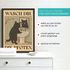 Poster Bilder Badezimmer Katze Wasch dir die Pfoten Wand-Deko Bad WC lustige Sprüche Digitaldruck | DIN A5, A4, A3 MoonWorks®preview