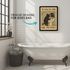 Poster Bilder Badezimmer Katze Wasch dir die Pfoten Wand-Deko Bad WC lustige Sprüche Digitaldruck | DIN A5, A4, A3 MoonWorks®preview