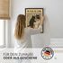 Poster Bilder Badezimmer Katze Wasch dir die Pfoten Wand-Deko Bad WC lustige Sprüche Digitaldruck | DIN A5, A4, A3 MoonWorks®preview