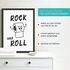 Poster Bilder Badezimmer Klopapier Zeichnung Wand-Deko Bad WC lustige Sprüche Rock and Roll Digitaldruck MoonWorks®preview