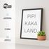 Poster Bilder Badezimmer Pipi Kaka Land Wand-Deko Bad WC lustige Sprüche Digitaldruck MoonWorks®preview