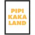 Poster Bilder Badezimmer Pipi Kaka Land Wand-Deko Bad WC lustige Sprüche Digitaldruck MoonWorks®preview