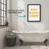 Poster Bilder Badezimmer Pipi Kaka Land Wand-Deko Bad WC lustige Sprüche Digitaldruck MoonWorks®preview