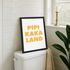 Poster Bilder Badezimmer Pipi Kaka Land Wand-Deko Bad WC lustige Sprüche Digitaldruck MoonWorks®preview