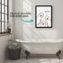 Poster Bilder Badezimmer Sprcuh lustig Kackst du Katze Möwe Wand-Deko Bad WC lustige Sprüche Digitaldruck MoonWorks®preview