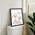 Poster Bilder Badezimmer Sprcuh lustig Kackst du Katze Möwe Wand-Deko Bad WC lustige Sprüche Digitaldruck MoonWorks®preview