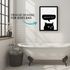 Poster Bilder Badezimmer Sprcuh lustig Kackst du Katze Möwe Wand-Deko Bad WC lustige Sprüche Digitaldruck MoonWorks®preview