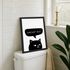Poster Bilder Badezimmer Sprcuh lustig Kackst du Katze Möwe Wand-Deko Bad WC lustige Sprüche Digitaldruck MoonWorks®preview