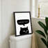 Poster Bilder Badezimmer Spruch lustig Kackst du Katze Möwe Wand-Deko Bad WC lustige Sprüche Digitaldruck MoonWorks®preview