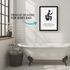 Poster Bilder Badezimmer Wand-Deko Bad WC Bitte im Sitzen pinkeln Aufforderung Digitaldruck | DIN A5, A4, A3 MoonWorks®preview