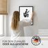 Poster Bilder Badezimmer Wand-Deko Bad WC Bitte im Sitzen pinkeln Aufforderung Digitaldruck | DIN A5, A4, A3 MoonWorks®preview