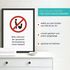 Poster Bilder Badezimmer Wand-Deko Bad WC Bitte im Sitzen pinkeln Aufforderung Digitaldruck | DIN A5, A4, A3 MoonWorks®preview