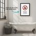 Poster Bilder Badezimmer Wand-Deko Bad WC Bitte im Sitzen pinkeln Aufforderung Digitaldruck | DIN A5, A4, A3 MoonWorks®preview
