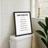 Poster Bilder Badezimmer Wand-Deko Bad WC lustige Rätsel Digitaldruck Artprint MoonWorks®preview