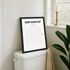 Poster Bilder Badezimmer Wand-Deko Bad WC lustige Rätsel Digitaldruck Artprint MoonWorks®preview