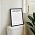 Poster Bilder Badezimmer Wand-Deko Bad WC lustige Rätsel Digitaldruck Artprint MoonWorks®preview