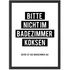 Poster Bilder Badezimmer Wand-Deko Bad WC lustige Sprüche Digitaldruck MoonWorks®preview